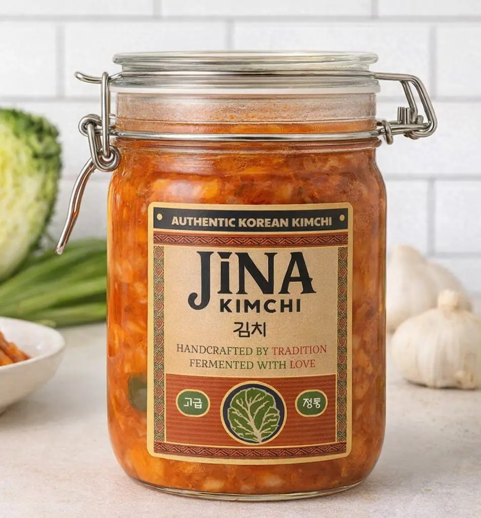 single jar of jina kimchi